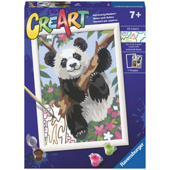 Ravensburger - Creart Verspielter Panda - Malen nach Zahlen - Kunst & Handwerk