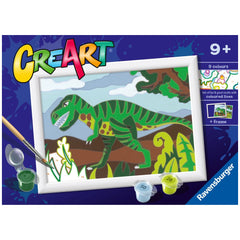 Ravensburger - Creart Umherziehender Dinosaurier - Malen nach Zahlen - Kunst & Handwerk