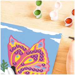 Ravensburger - Creart Funkelnde Schmetterlinge - Malen nach Zahlen - Basteln