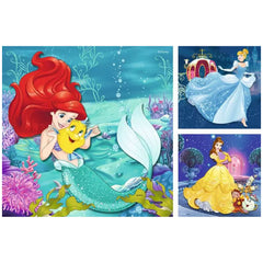 Ravensburger - Disney Princess - Abenteuer der Prinzessinnen - 3x49 Teile - Puzzles