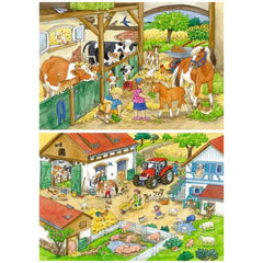 Ravensburger - Happy Country Life - 2x24 Pieces - Puzzles