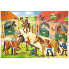 Ravensburger - Ferien auf dem Reiterhof - 2x12 Teile - Puzzles