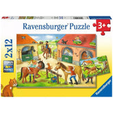 Ravensburger - Ferien auf dem Reiterhof - 2x12 Teile - Puzzles