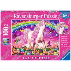 Ravensburger - Pferdetraum Glitter Edition - 100 Teile - Puzzles