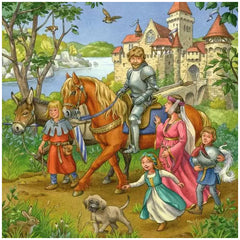 Ravensburger - Ritterturnier im Mittelalter - 3x49 Teile - Puzzles