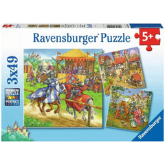 Ravensburger - Ritterturnier im Mittelalter - 3x49 Teile - Puzzles