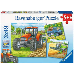 Ravensburger - Große Landmaschinen - 3x49 Teile - Puzzles