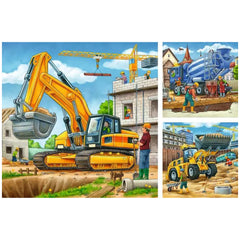 Ravensburger - Große Baustellenfahrzeuge - 3x49 Teile - Puzzles