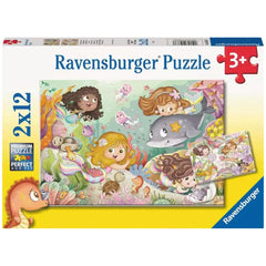 Ravensburger - Kleine Feen und Meerjungfrauen - 2x12 Teile - Puzzles