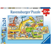 Ravensburger - Viel zu tun auf der Baustelle - 2x24 Teile - Puzzles