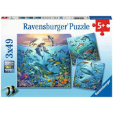 Ravensburger - Ocean Wildlife - 3x49 Pieces - Puzzles