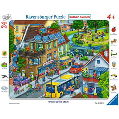 Ravensburger - Our Green City - 24 Pieces - Educational Puzzles
