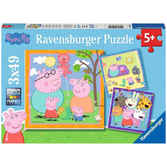 Ravensburger - Peppa Pig - Peppas Family And Friends - 3x49 Pieces - Puzzles