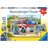 Ravensburger - Polizei und Feuerwehr - 2x12 Teile - Puzzles