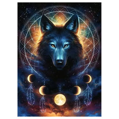 Ravensburger - Puzzles - Glowing Wolf 500pcs - 12+ Years - Star Line