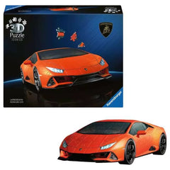 Ravensburger - Puzzles - Lamborghini Huracán EVO 3D Puzzle - Orange - 8+
