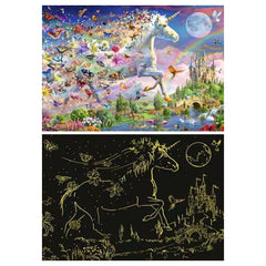 Ravensburger - Puzzles - Star Line Glowing Butterfly Unicorn 200 XXL - 8 Years - Educational Play