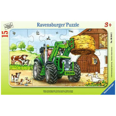 Ravensburger - Traktor auf dem Bauernhof - 15 Teile - Puzzles