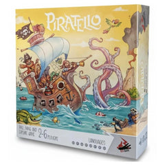 Red Glove - Piratello - Brettspiele - +5 - Spannendes Modulares Plättchen - Rennspiel - RG2026ML