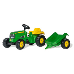 Rolly Toys - Rollykid John Deere Traktor mit Anhänger Fahrspielzeug