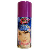 Can of Party Fun hair color spray with a purple cap on a white background
