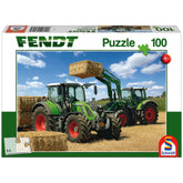 Schmidt Spiele - Fendt 724 Vario, Fendt 716 Vario with front loader Cargo 4x85 100 Pcs - Puzzles