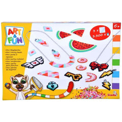 Simba - Art & Fun Mini Bügelperlen Halsketten- und Ohrring-Set - Basteln