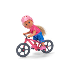 Simba - Puppen-Sets - Evi Love Mountainbike - Pinker Helm - 3 Jahre