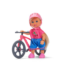 Simba - Puppen-Sets - Evi Love Mountainbike - Pinker Helm - 3 Jahre