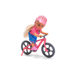 Simba - Puppen-Sets - Evi Love Mountainbike - Pinker Helm - 3 Jahre