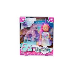 Simba - Puppen-Sets - Evi Love Einhorn-Spielset - 12 cm Puppe - 3 Jahre