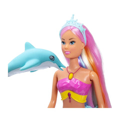 Simba - Puppen - Steffi Love Mermaizing Meerjungfrau Puppe - Leuchtender Schwanz - 3 Jahre
