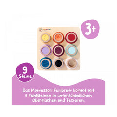 Simba - Educational Toys - Eichhorn Montessori Sensory Touch Board - Wood - 3 Yrs - Tactile Learning