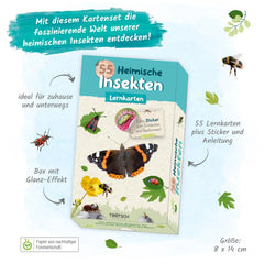 TRÖTSCH - 55 Lernkarten einheimische Insekten - Lernspielzeug