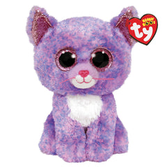 TY - Beanie Boos Cassidy Lavender Cat Plush 15 cm