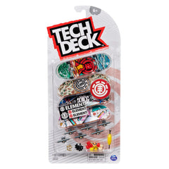 Tech Deck - 96 mm Fingerboard mit authentischen Designs 4er-Pack - gemischt