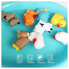 Teorema - Badespielzeug - GoGo Gommosi Bauernhof-Tier-Set - Gummi - 18M+ - Lernspielzeug