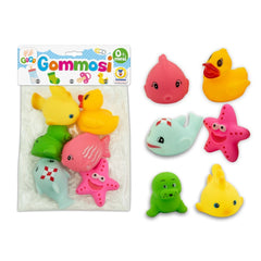 Teorema - Badespielzeug - GoGo Gommosi Meerestiere - Weicher Gummi - 18M+