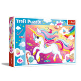 Trefl - 100 Piece Puzzle - Beautiful Unicorn - Puzzles Age +5 - TRF16386