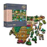 Trefl - 1000 Piece Jigsaw Puzzle - Woodcraft French Alley - Puzzles Age +14 - TRF20142