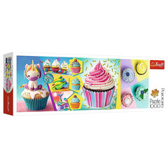 Trefl - 1000 Teile Panorama Puzzle - Bunte Cupcakes - 14+ - TRF29045