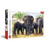 Trefl - 1000 Piece Puzzle - African Elephants - Puzzles Age +14 - TRF10442