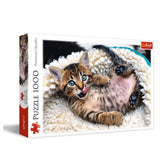 Trefl - 1000 Piece Puzzle - Cheerful Kitten - Puzzles Age +14 - TRF10448