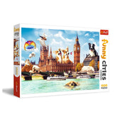 Trefl - 1000 Piece Puzzle - Funny Cities Dogs in London - Puzzles Age +14 - TRF10596