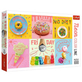 Trefl - Neon Color Line Sweet Week - Puzzles - 14 - TRF10580
