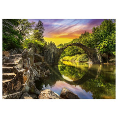 Trefl - 1000 Piece Puzzle - Premium Plus - Photo Odyssey Rakotz Bridge in Kromlau, Germany - Puzzles Age +14 - TRF10811