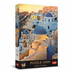 Trefl - 1000 Piece Puzzle - Premium Plus - Photo Odyssey Town of Oia, Santorini - Puzzles Age +14 - TRF10853