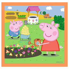 Trefl - 3 Puzzles in 1 - Peppa Pig - Puzzles Age +3 - TRF34852
