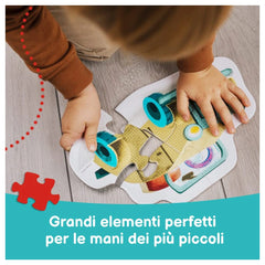 Trefl - 4 Puzzles in 1 Shaped Puzzle - Baby Classic Safari Animals - Puzzles Age +2 - TRF36073