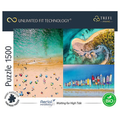 Trefl - UFT 1500 Piece Puzzle - Aerial Mindblow Waiting for High Tide - Puzzles Age +14 - TRF26192